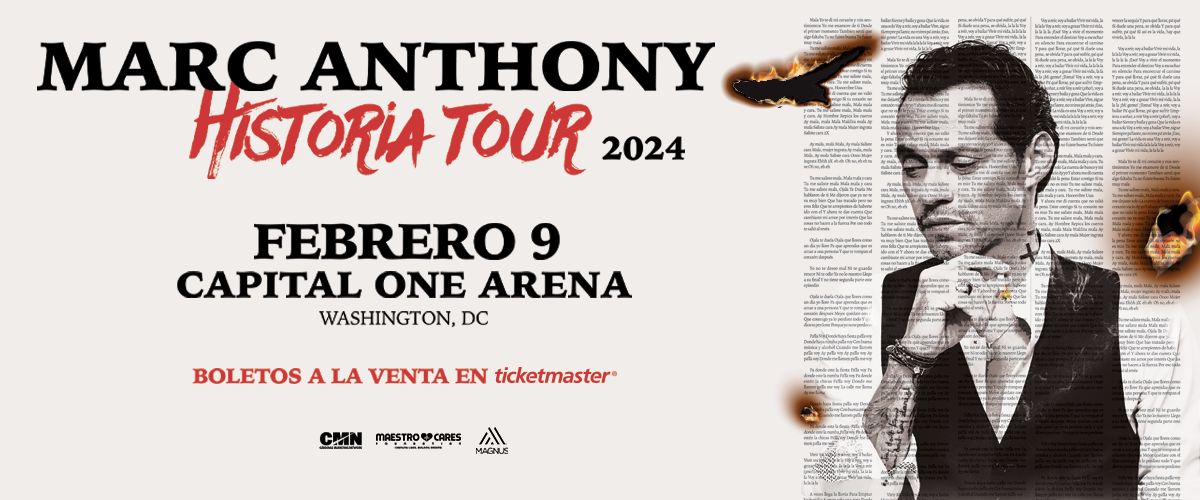 Marc Anthony Historia Tour 2024 Capital One Arena
